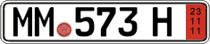 German license plate, Export transit plates