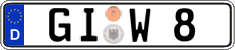 German license plate, Regular plates