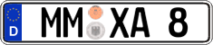 German license plate, Regular plates