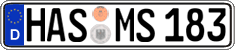 German license plate, Regular plates