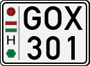license plates of Hungary, Cars (1990)
