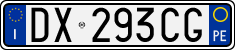 License plate of Italy, Cars (1994 year series)