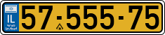 License plate of Israel, Regular plates