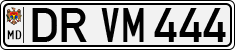 License plate of Moldova, Cars (1992)