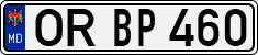 License plate of Moldova, Cars (1992)