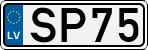 License plate of Latvia, Regular car plates
