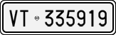 License plate of Italy, Cars (1927 year series)