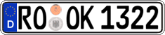 German license plate, Regular plates