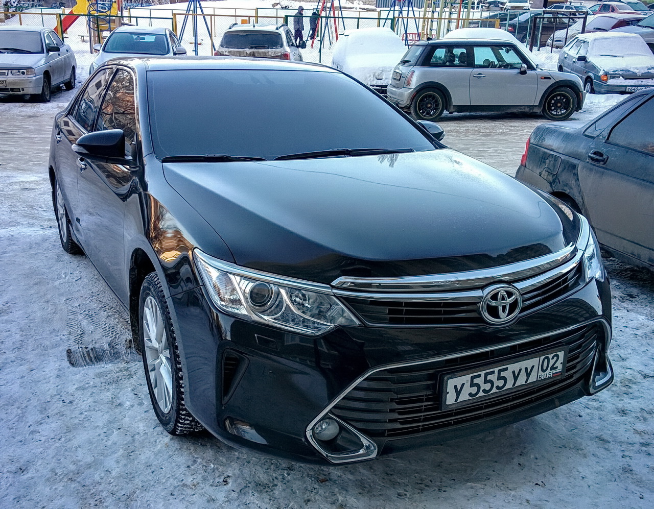 у 555 уу 02, Toyota Camry 7th gen (XV50; Global-market), facelift, 2014–2018