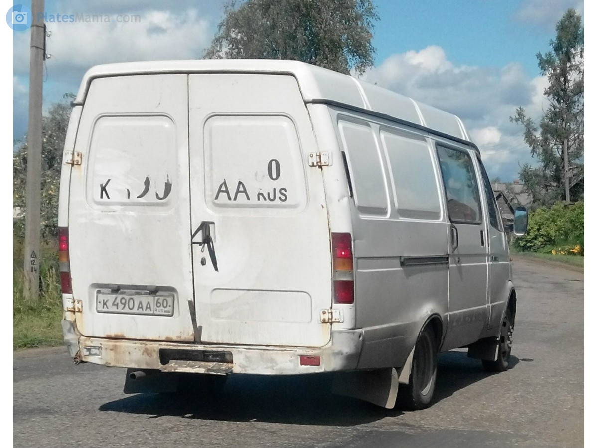к 490 аа 60, GAZ 2705 ГАЗель 1-2705 Van, 1995–2003
