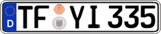 German license plate, Regular plates