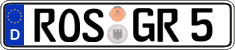 German license plate, Regular plates