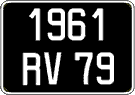 French license plate, FNI