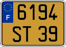 French license plate, FNI