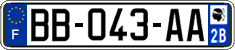 French license plate, SIV (ordinary)