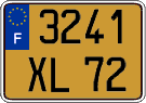 French license plate, FNI