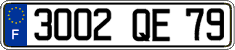 French license plate, FNI