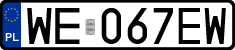 License plates of Poland, Regular car plates