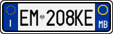 License plate of Italy, Cars (1994 year series)