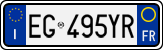 License plate of Italy, Cars (1994 year series)