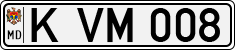 License plate of Moldova, Cars (1992)