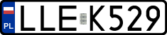 License plates of Poland, Regular car plates
