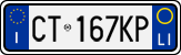 License plate of Italy, Cars (1994 year series)