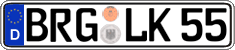German license plate, Regular plates