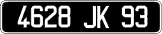 French license plate, FNI