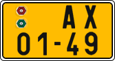 License plate of the Czech Republic, Commercial vehicles (1960)