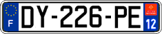 French license plate, SIV (ordinary)