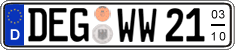 German license plate, Seasonal plates