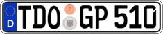 German license plate, Regular plates