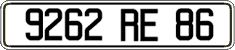 French license plate, FNI