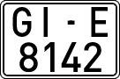 License plates of Spain, 1971 year series