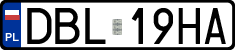 License plates of Poland, Regular car plates