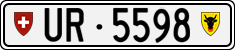 License plate of Switzerland, Cars