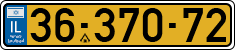 License plate of Israel, Regular plates