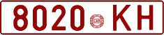 License plate Belarus, Cars (1992)