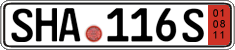 German license plate, Export transit plates