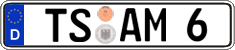 German license plate, Regular plates