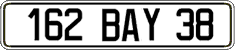 French license plate, FNI