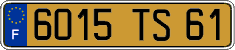 French license plate, FNI