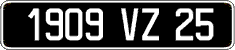 French license plate, FNI