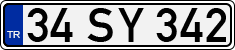 License plate of Turkey, Regular plates