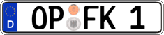 German license plate, Regular plates