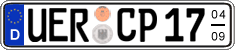 German license plate, Seasonal plates