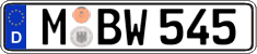 German license plate, Regular plates