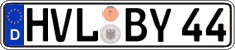 German license plate, Regular plates