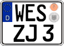 German license plate, Regular plates